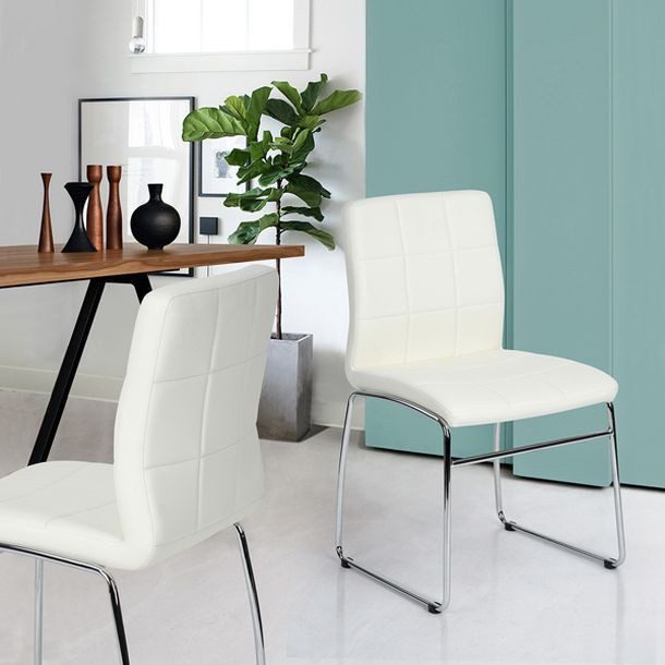 SILLA EDGECUMBE BLANCA, 2 PIEZAS