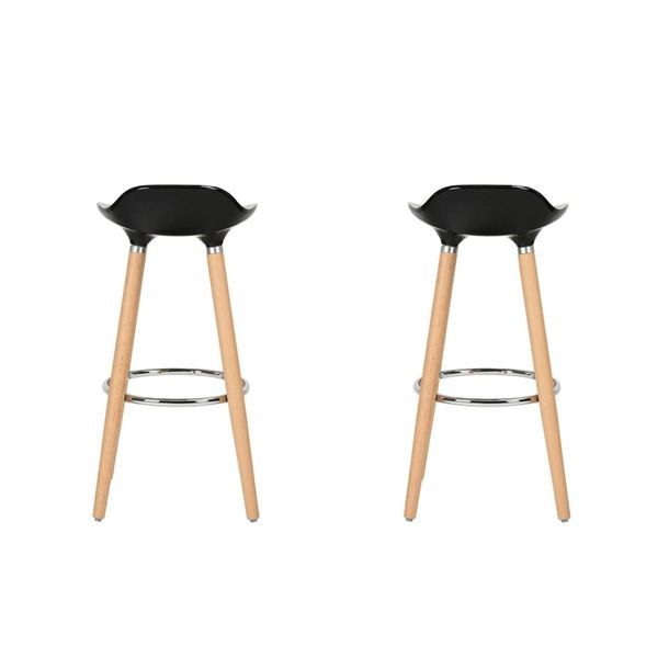 SILLA JASMINE NEGRA, 2 PIEZAS