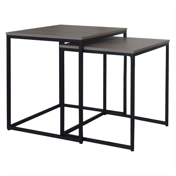 SET DE 2 MESAS NIDO CUADRADAS