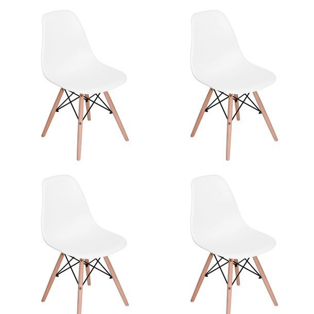 SILLA RICO BLANCA, 4 PIEZAS