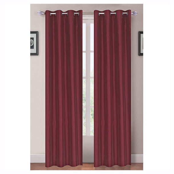 CORTINA TIPO SEDA VINO 1.27 X 2.13 M PERFECT HOME