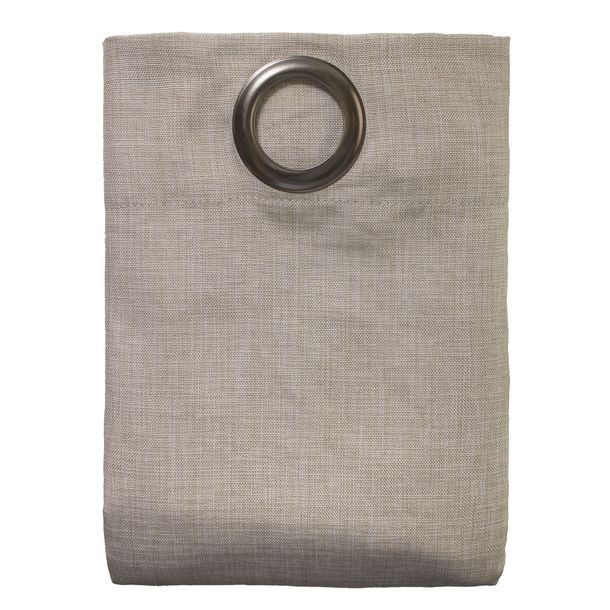 CORTINA CON ARILLOS MILAN MIEL ACERO SKYHOME