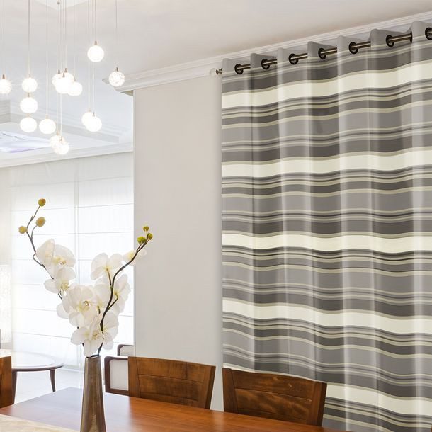 CORTINA RAYAS IVORY/CHOCO 1 2.0 X 2.20 M NATURAL COLLECTION