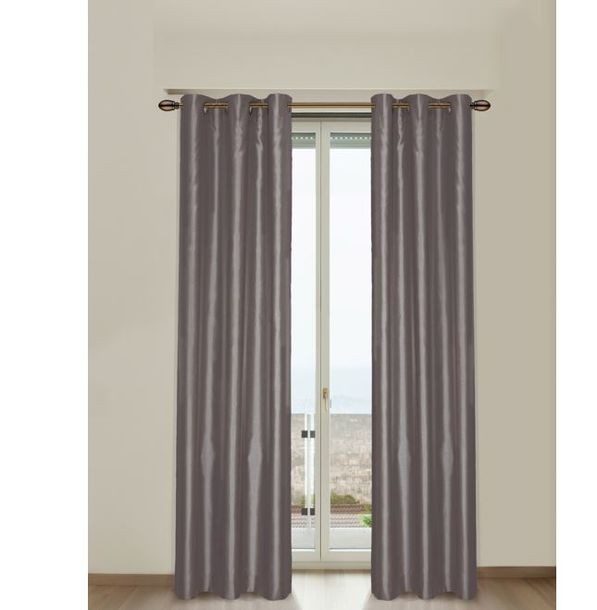 CORTINA GR FS GRIS 106X213CM PERFECT HOME