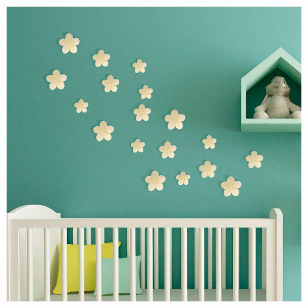 FLORES 3D AMARILLO 18 PIEZAS BETTER PLACE