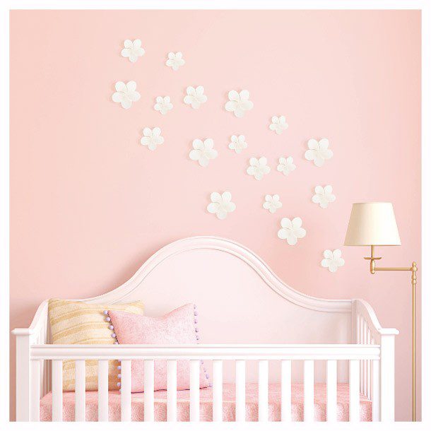 FLORES 3D BLANCO 18 PIEZAS BETTER PLACE