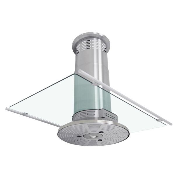 CAMPANA CRYSTAL 90 CM ACERO INOX