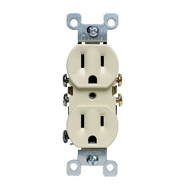 CONTACTO DÚPLEX 10 PIEZAS BLANCO