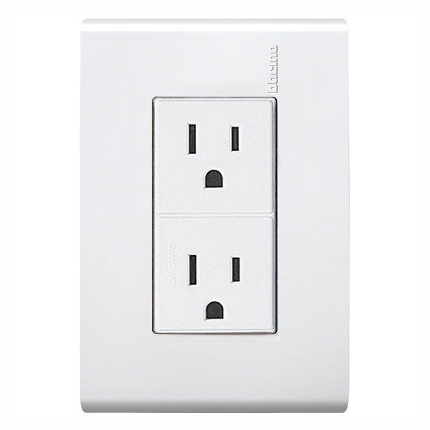 TOMA 2P+T C/PLACA BLANCA MODUS