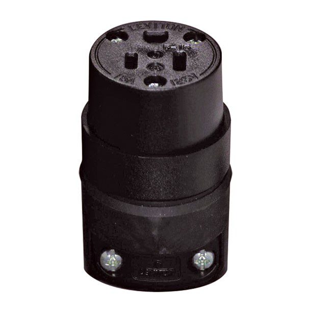CONTACTO DE NYLON NEGRO 15 A 125 V
