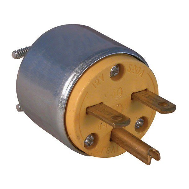 CLAVIJA REDONDA 15A 250V BLINDADA