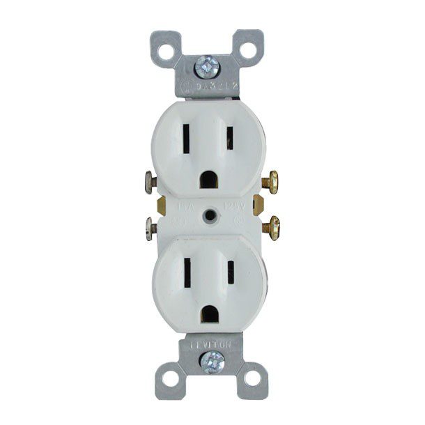 CONTACTO DUPLEX POLARIZADO METALICA