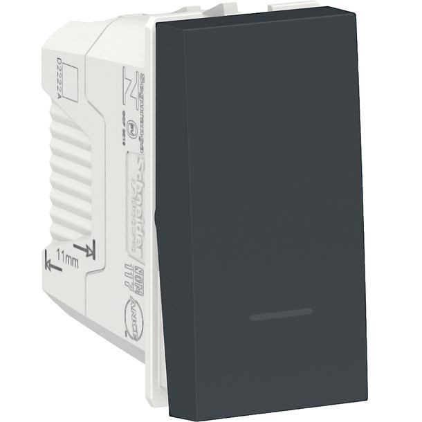 INTERRUPTOR SENCILLO 10A 127VCA GRAFITO SCHNEIDER ELECTRIC