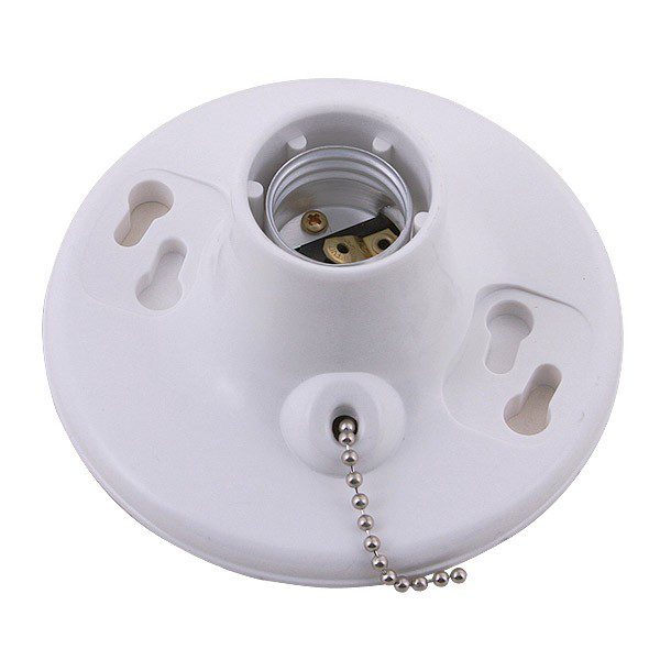 PORTALÁMPARA DE PLÁSTICO CON INTERRUPTOR