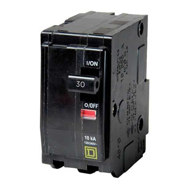 INTERRUPTOR QO 2 POLOS 30A CON VENTANA