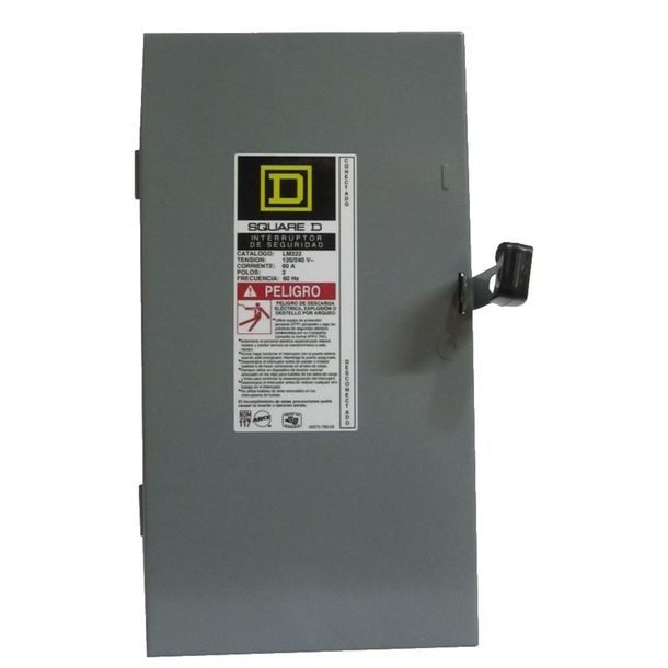 INTERRUPTOR DE SEGURIDAD 2 POLOS 60 A