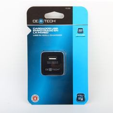 CARGADOS USB PARA PARED NEGRO CE TECH