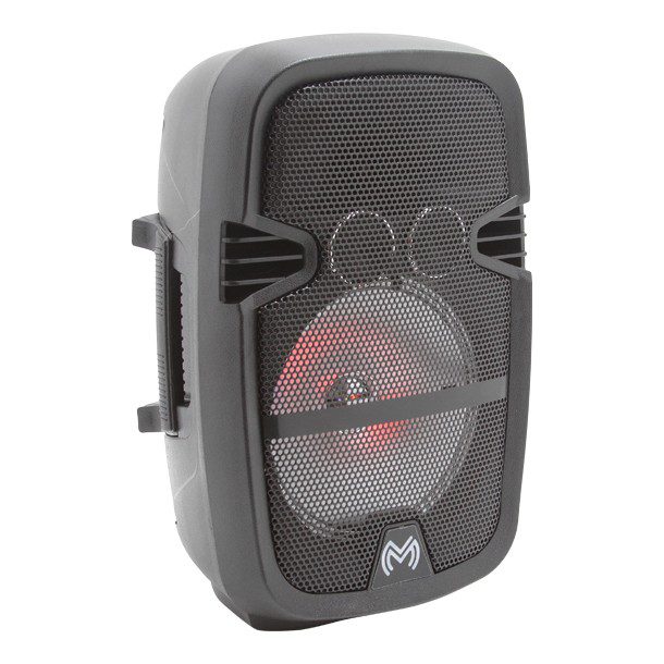 BAFLE AMPLIFICADO 8 PUL LUCES LED RECARGABLE 4.1