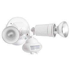 LÁMPARA DE SEGURIDAD 150W 2 LUCES SENSOR