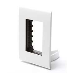 PLACA DE 3 MÓDULOS BLANCA / LUNA