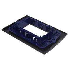 PLACA RECTANGULAR 3 MÓDULOS COLOR NEGRO