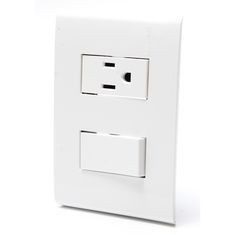 PLACA CON 1 INT.& 2PT BLANCO (ARM