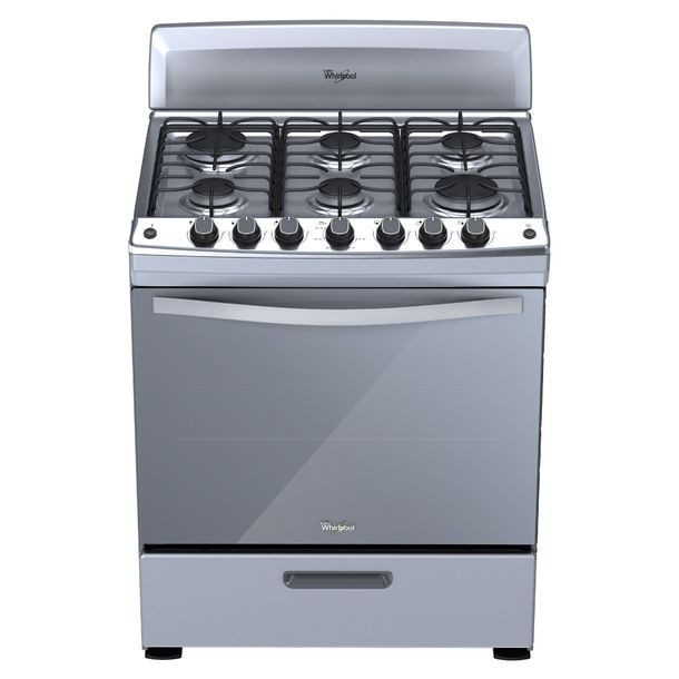 ESTUFA AL PISO 30" WHIRLPOOL GRIS