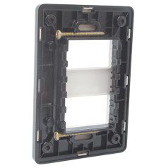 PLACA 2 VENTANAS BLANCA