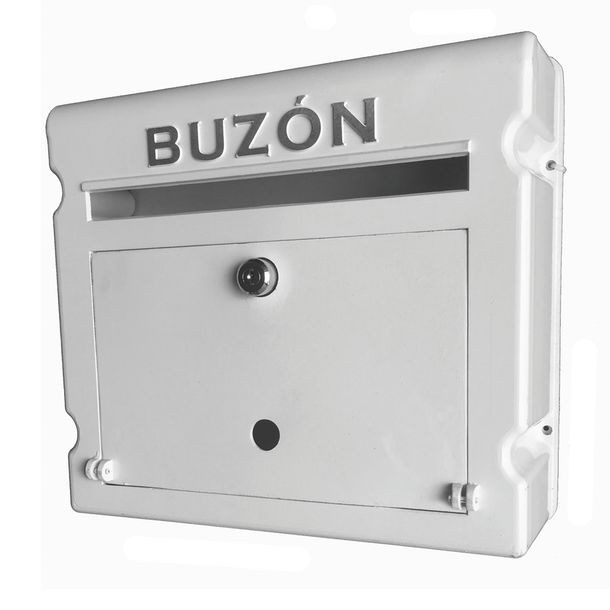 BUZÓN ALEMAN BLANCO CON CHAPA