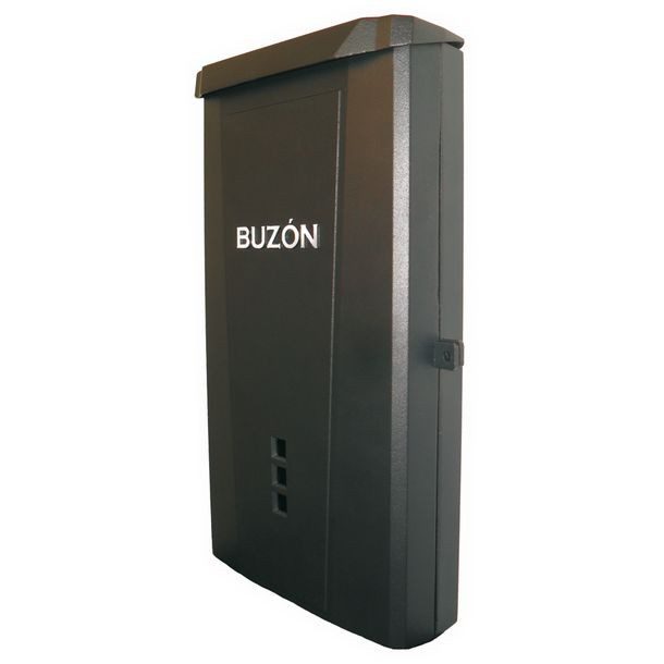 BUZÓN NEGRO CON CHAPA