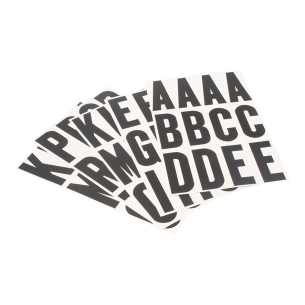 LETRAS NEGRO CON BLANCO 3" MM-4L