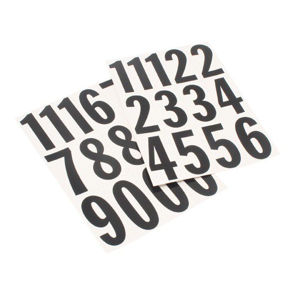 NÚMERO NEGRO CON BLANCO 3" MM-4N