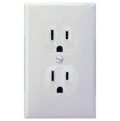 CONTACTO DÚPLEX CON PLACA BLANCA