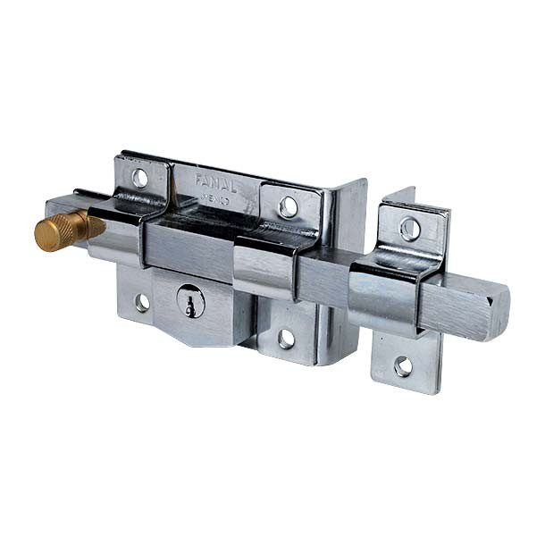 CERRADURA BARRA 132 FIJA DERECHA CROMO