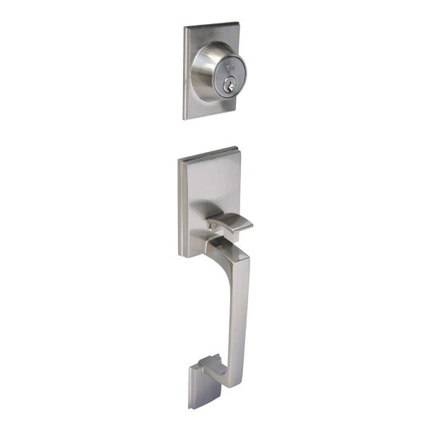 GATILLO CONTEMPO DOBLE CILINDRO ACABADO ACERO INOX.