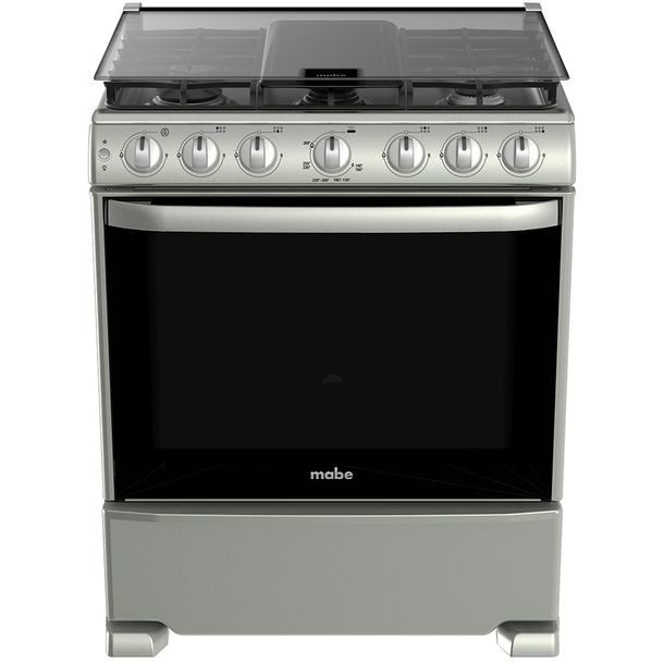 ESTUFA DE PISO 30" SILVER MABE TAPA CRISTAL