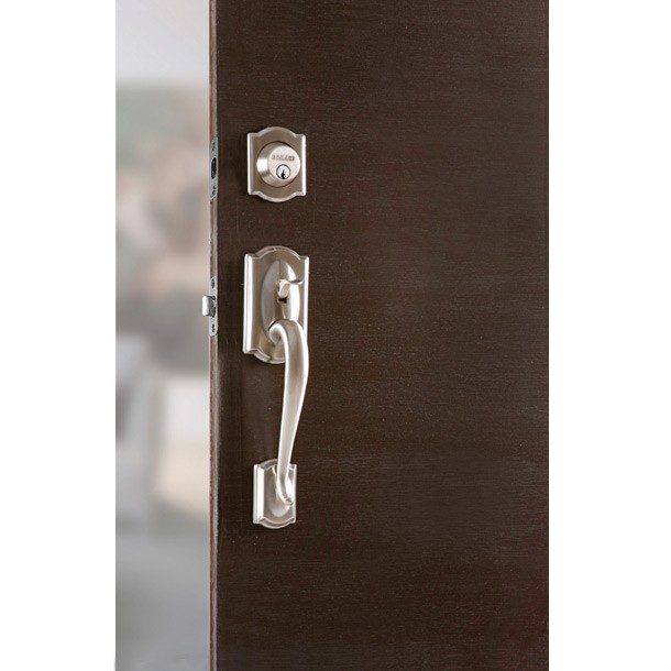 CERRADURA CAMELOT ACCENT NÍQUEL SATINADO