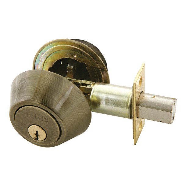 CERROJO LLAVE-LLAVE LATON ANTIGUO