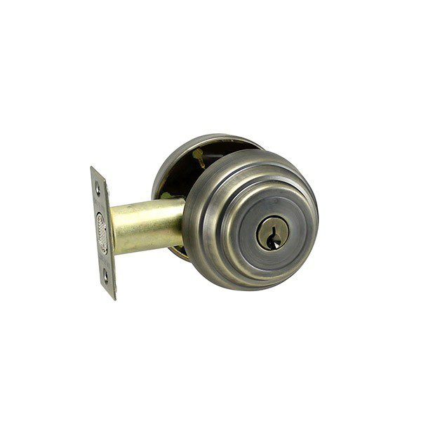 CERROJO DOBLE BARI PLATA OSCURA