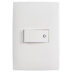 BOTÓN TIMBRE CON PLACA BLANCO