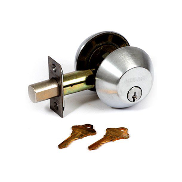 CERROJO LLAVE-LLAVE CROMO SATINADO