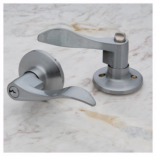 MANIJA NOGAL FUNCION ENTRADA ACAB. ACERO INOX.