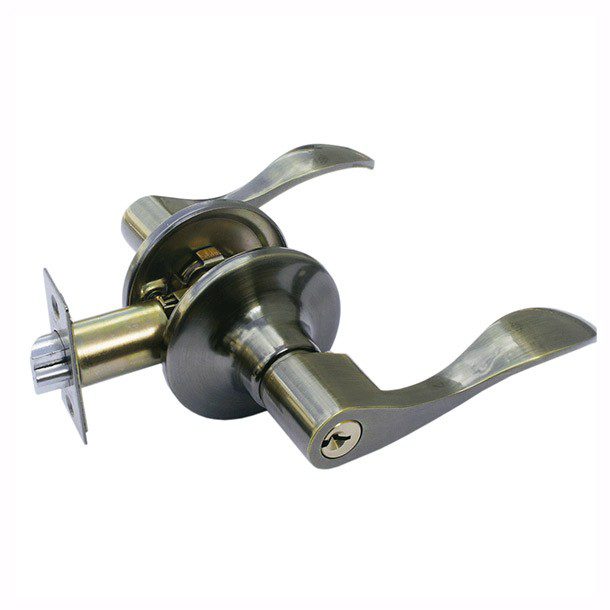 MANIJA NOGAL FUNCION ENTRADA ACAB. LATON ANTIGUO