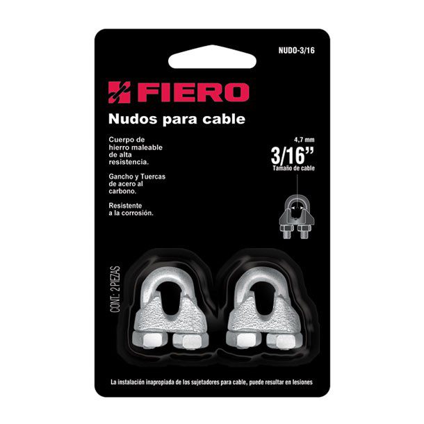 NUDO PARA CABLE DE 3/16"