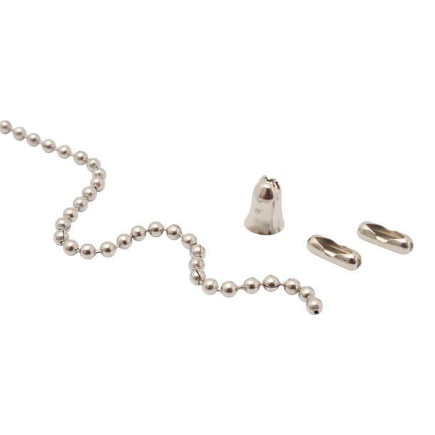 CADENA BOLA (1 M) CONECTOR Y CAMPANA LATÓN