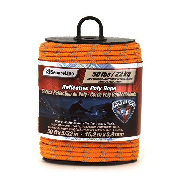 CABLE NARANJA REFLECTIVO 4MM X 15.2M SECURE LINE