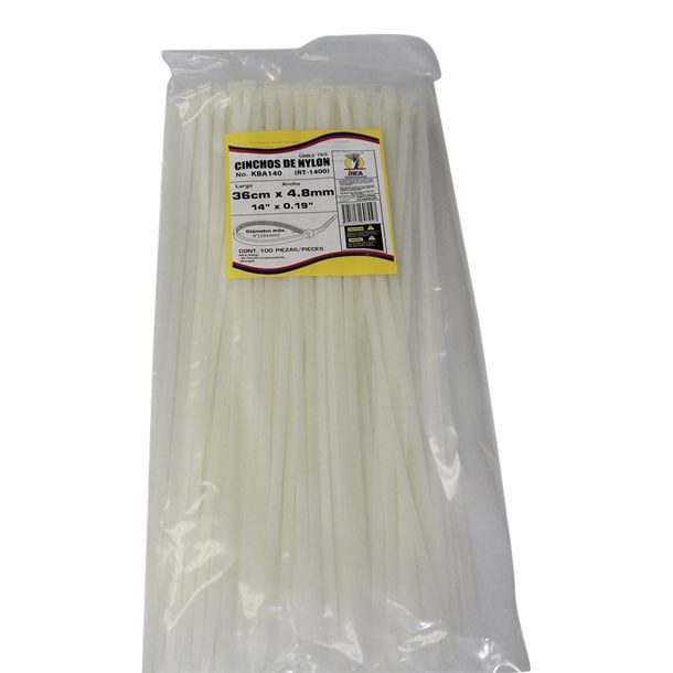 SUJETA CABLE 14 BOLSA CON 100 PIEZAS