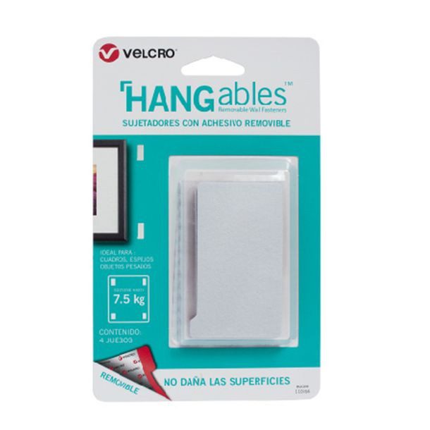 SUJETADOR OBJETOS PESADOS 4 JGOS-BLANCO