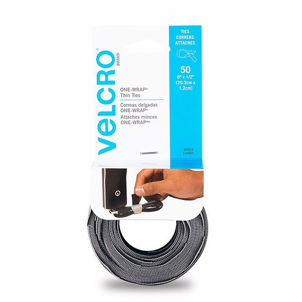 CORREAS PRE-CORTADAS 50 PZAS-GRIS/NEGRO