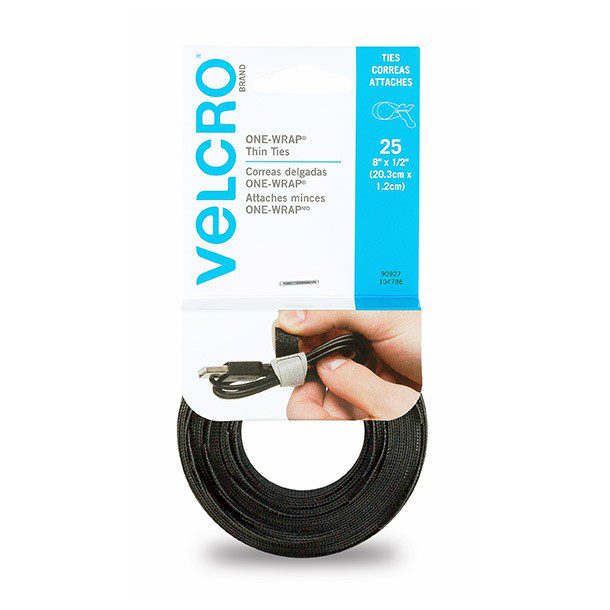 CORREAS PRECORTADAS 25 PZAS-NEGRO